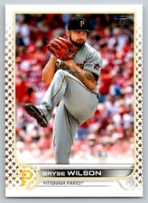 2022 Topps #463 Bryse Wilson GOLD STAR NM/MINT