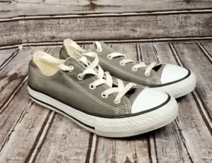 CONVERSE Chuck Taylor All Star Low J Grey Boys 2.5 Low Top Shoes Sneakers 3J794 - Picture 1 of 9