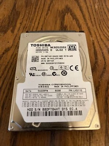 Toshiba MK8052GSX 80GB Internal SATA 5400RPM 2.5" (HDD2H05) HDD - Picture 1 of 5