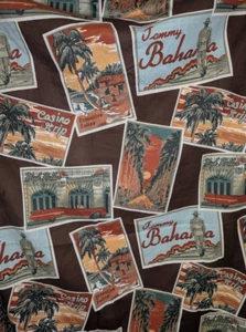 TOMMY BAHAMA Tessuto Cotone TENDA DOCCIA Casinò Beach Resort MARRONE/MULTI Monaco - Foto 1 di 3