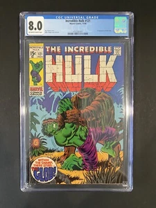 The Incredible Hulk #121 CGC Graded 8.0 1969 The Glob!! - Picture 1 of 1