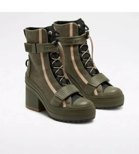 Converse GR82 Chuck Taylor All Star Boot, 567490C US Olive/Black Women's 5 New - Picture 1 of 10