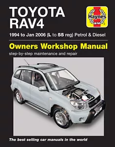 Toyota RAV4 Petrol & Diesel (94 - Jan 06) Haynes Repair Manual (Paperback) - Picture 1 of 11