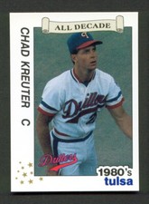 1990 Tulsa DRILLERS All-Decade Team #23 CHAD KREUTER Newhall CALIFORNIA