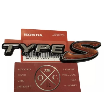 OEM DC5 Honda Integra Type S Rear Emblem JDM Acura RSX 02-06 03 04 05 NEW Rare - Image 1 of 2