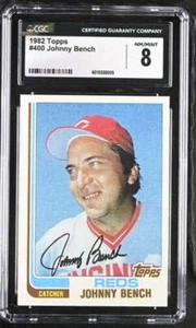 1982 TOPPS #400 JOHNNY BENCH CGC 8 NM/MINT REDS 1647 - Picture 1 of 2
