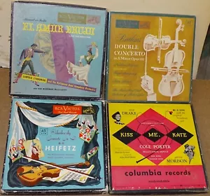 4 Boxed Sets of 45 rpm Records; Jascha Heifetz / El Amor Brujo / Kiss Me Kate + - Bild 1 von 5