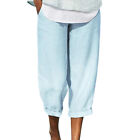 Woman Pants Baggy Breathable Elastic Waist Harem Pants Multicolor