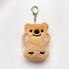 Squeak Little Brown Bear Plush Keychain Backpack Pendant Accessories Couple GiWR