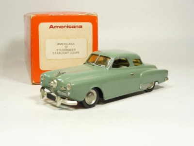 Mikansue Americana 12 1/43 1951 Studebaker Starlight modelo hecho a mano de metal blanco Foto 1 de 3