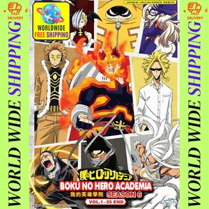 Boku No Hero Academia (My Hero Academia) Complete Season 6 Anime DVD (Vol. 1-25) - Picture 1 of 7