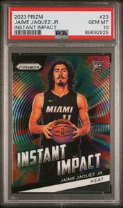 GEM PSA 10 GEM 2023-24 Prizm Jaime Jaquez Jr. INSTANT IMPACT ROOKIE RC - Picture 1 of 2