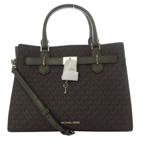 Borsa Michael Kors 23 anni HAMILTON piccola MK firmata tote bag tracolla 2 usata