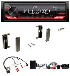 JVC Bluetooth USB DAB Lenkrad Autoradio für Audi TT 1998-2006 Aktiv schwarz - Bild 1 von 9
