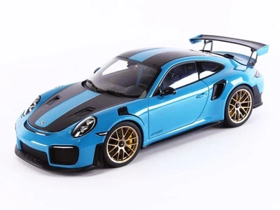 AUTOart 1/18 Porsche 911 (991.2) GT2 RS Weissach Package Blue/Carbon Bl one size - Image 1 of 4