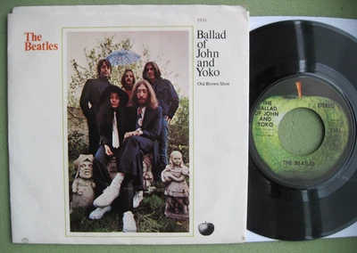 BEATLES 45 - Ballad Of John And Yoko / Old Brown Shoe - W/ Picture Sleeve - VG++ - Image 1 of 4
