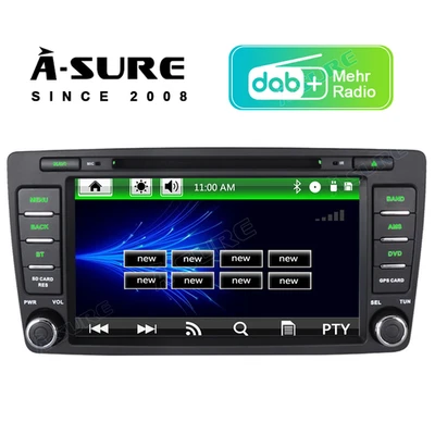 Mit DAB+ AutoRadio DVD Autolink GPS BT Navi Für Skoda Octavia II 2008-2013 Yeti - Bild 1 von 4