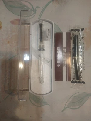 Caneta-tinteiro Sailor Demonstration - Aço inoxidável MF nova na caixa feita no Japão - Imagem 1 de 4