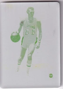 2020-21 NBA Panini Mosaic No 293 Jerry West Printing Plate One of One 1/1 Yellow - Bild 1 von 2
