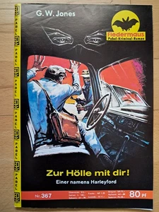 Thriller Fledermaus Kriminalroman Nr.367 - TOP Z0 Pabel Romanheft Erstdruck - Picture 1 of 3