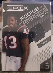 BEN TATE 2010 Panini Epix Rookie Campaign Materials Jersey #6 TEXANS /499  - Picture 1 of 1