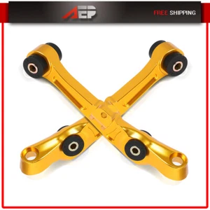 Front Lower Control Arms 2D 3.5 For 2003-07 INFINITI G35 Nissan 350Z Yellow 2PCS - Picture 1 of 8