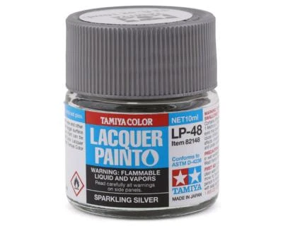 Pintura lacada plateada brillante Tamiya LP-48 (10 ml) [TAM82148] Foto 1 de 2