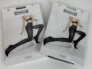 Pantimedias Wolford Pearls Embellecidas Color Negro S Nuevas con Etiquetas - Imagen 1 de 4