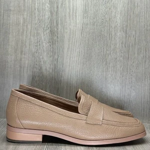 Vionic Shoes Womens Sz 11 Sellah Pebbled Leather Orthotic Penny Loafers Beige - Picture 1 of 13