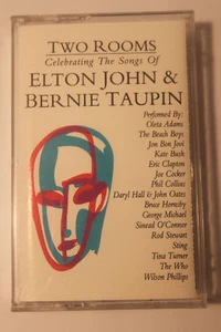 Elton John & Bernie Taupin - TWO ROOMS CASSETTE TAPE 1991 - Picture 1 of 5