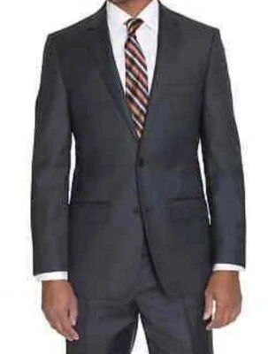 Blazer Zanetti Para Hombres 44L Gris Chaqueta Dos Botones 100% Lana Viaje Separado Nuevo con Etiquetas Foto 1 de 4