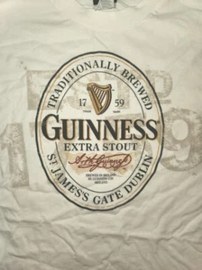 Camiseta Guinness Tradicionalmente Brewed Extra Stout BLANCA Adulto - Imagen 1 de 1