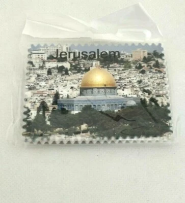 Imán de cerámica nevera recuerdo de Palestina para mezquita y ciudad de Jerusalén Al-Aqsa Foto 1 de 3