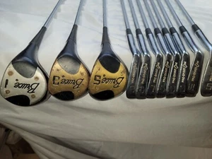 Complete Set of vintage men's Rh set bruce pro gram one golf clubs Steel Shaft - Picture 1 of 10