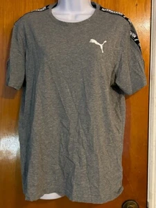 Puma Men's Med Activewear Shirt Pullover Round Neck Short Sleeve Stretch Top - Picture 1 of 3
