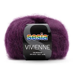 Sesia Vivienne Mohair Silk 2Ply Lace Weight Yarn 25G Ball Choice Of 3 Colours - Picture 1 of 6