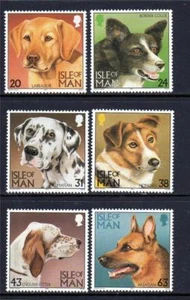 SG 719-724 ISLE OF MAN MNH UMM STAMP SET 1996 DOGS - Picture 1 of 1