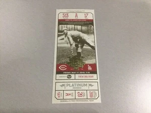 REDS 2019 150th Anniversary TICKET STUB 5/17/19 VS DODGERS~Cody Bellinger HR #80 - Picture 1 of 1