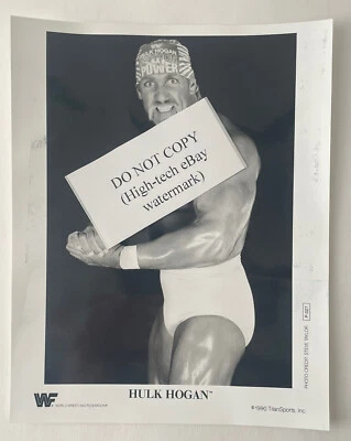 Vintage 1990 WWF Hulk Hogan Glossy Promo Press Photo P-027 P-Series *Condition* - Image 1 of 4