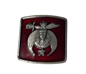 Vintage Shriners Bergamot 1984 Brass Works Inc Belt Buckle X-147 Mason Masonic - Picture 1 of 6