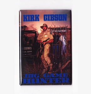 KIRK GIBSON / BIG GAME HUNTER - COSTACOS BROTHERS POSTER MAGNET mlb la dodgers - Bild 1 von 5