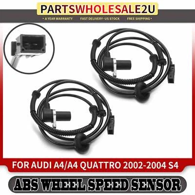 2x Sensor de velocidad de rueda ABS trasero izquierdo y derecho para Audi A4 02-04 S4 2002 2004 2006 Foto 1 de 4