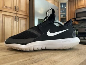 Nike Flex Runner GS AT4663-001 Sneakers Slipper Größe 5,5Y schwarz weiß - Bild 1 von 8