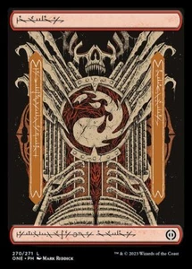 MTG MOUNTAIN 270 FOIL EXC - PHYREXIAN - MONTAGNA - ONE X - MAGIC - Picture 1 of 1