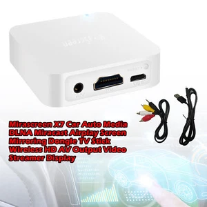 X7 Mirascreen Voiture Media Airplay Écran Dongle Sans Fil AV HDMI WiFi Lecteur - Photo 1/11