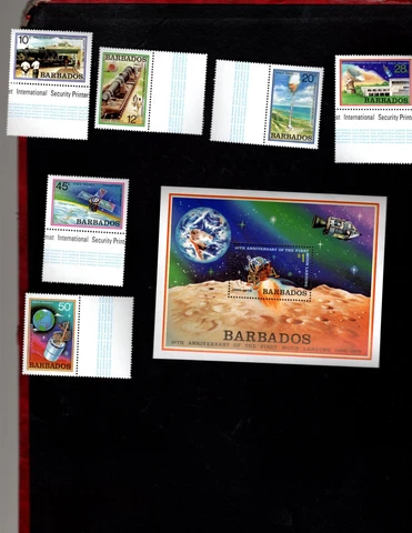Barbados sc#512-17 #518 Souvenir Sheet (1979) Complete MNH Cover