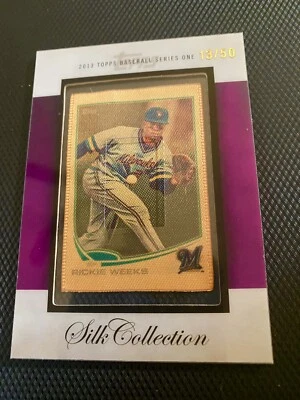 2013 Topps Silk Collections Ricky Weeks 13/50 Foto 1 de 4