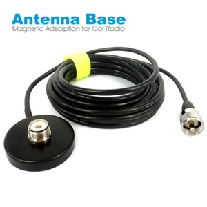 Walkie Talkie Coche Radio Antena Imán Soporte Montaje Base UHF PL259 Puerto So239 - Imagen 1 de 6