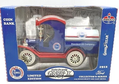 Standard Oil 1912 Tanker Diecast Metal Coin Bank 1998 Gear Box Toy 1:24 76606 - Image 1 of 4