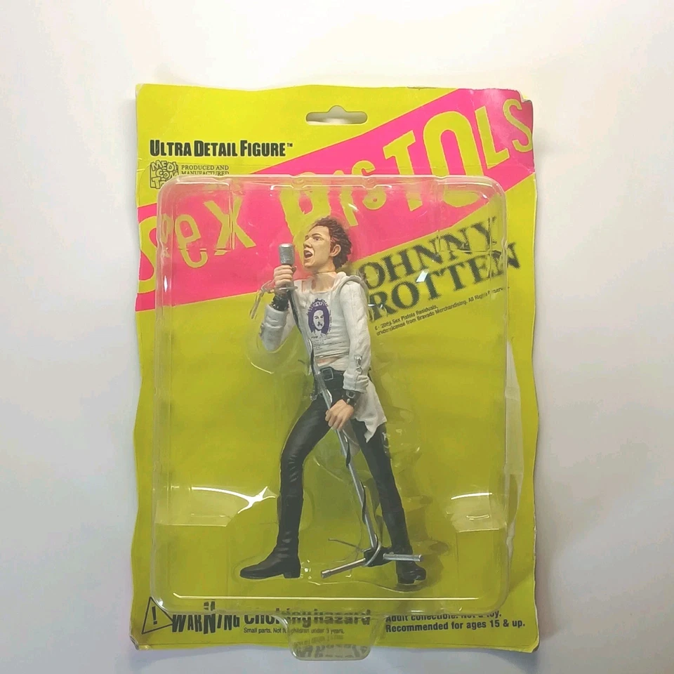 Brinquedo Medicom - Sex Pistols - Johnny Rotten boneco ultra detalhe novo na caixa - Imagem 1 de 4